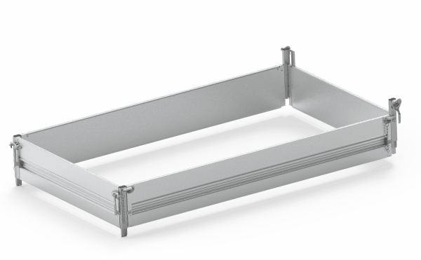ALU Bordwandaufsatz 4100/20 - ca. 36 cm - oben pendelnd - montiert
