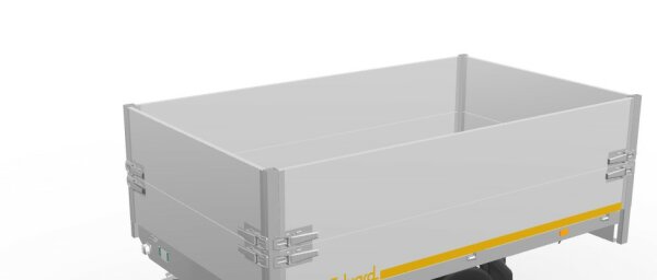 ALU Bordwandaufsatz 4018 - ca. 40 cm - oben pendelnd - montiert
