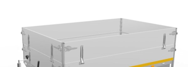 ALU Bordwandaufsatz 2314 - ca. 30 cm ( doppelte Bordwand ) nicht pendelbar