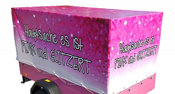 pink Volldruck mit Motiv