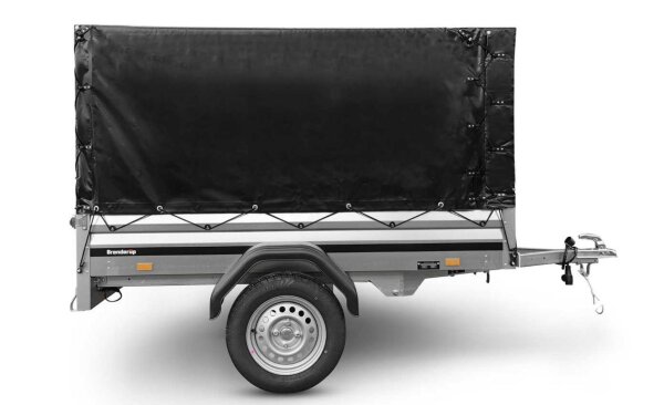mit Brenderup Aufbau ca. 150 cm Innehöhe ( schwarz ) - montiert