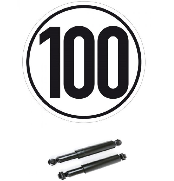 100 km/h - Radstoßdämpfer - montiert