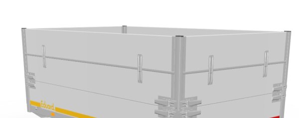 ALU Bordwandaufsatz 2615 - ca- 60 cm - oben pendelnd - montiert