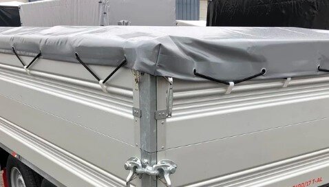 Flachplane 2314 - GRAU ( andere Farben auf Anfrage ) - montiert